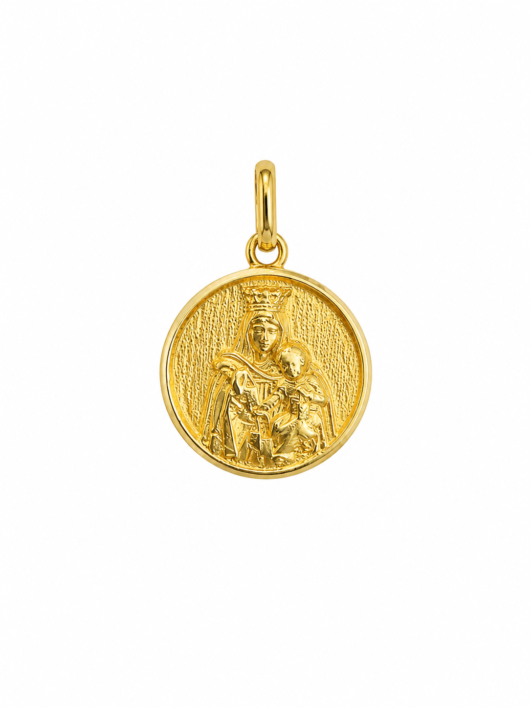 Reversible Virgen del Carmen & Jesus Pendant