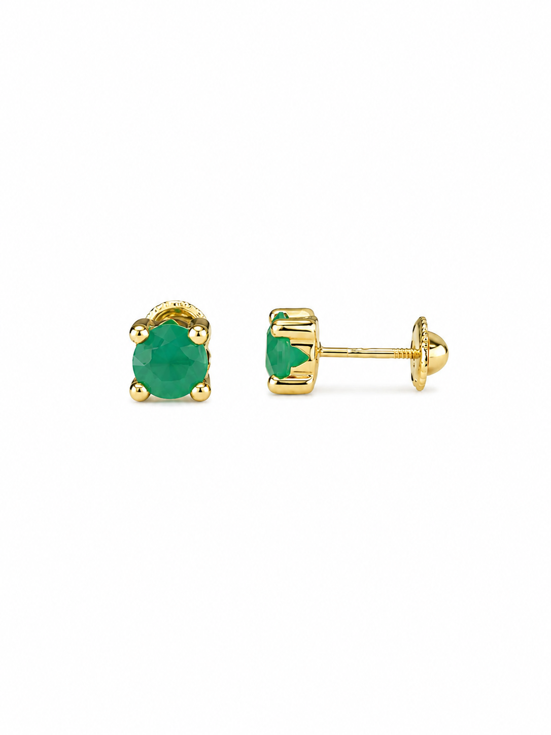 Emerald Stud Earrings