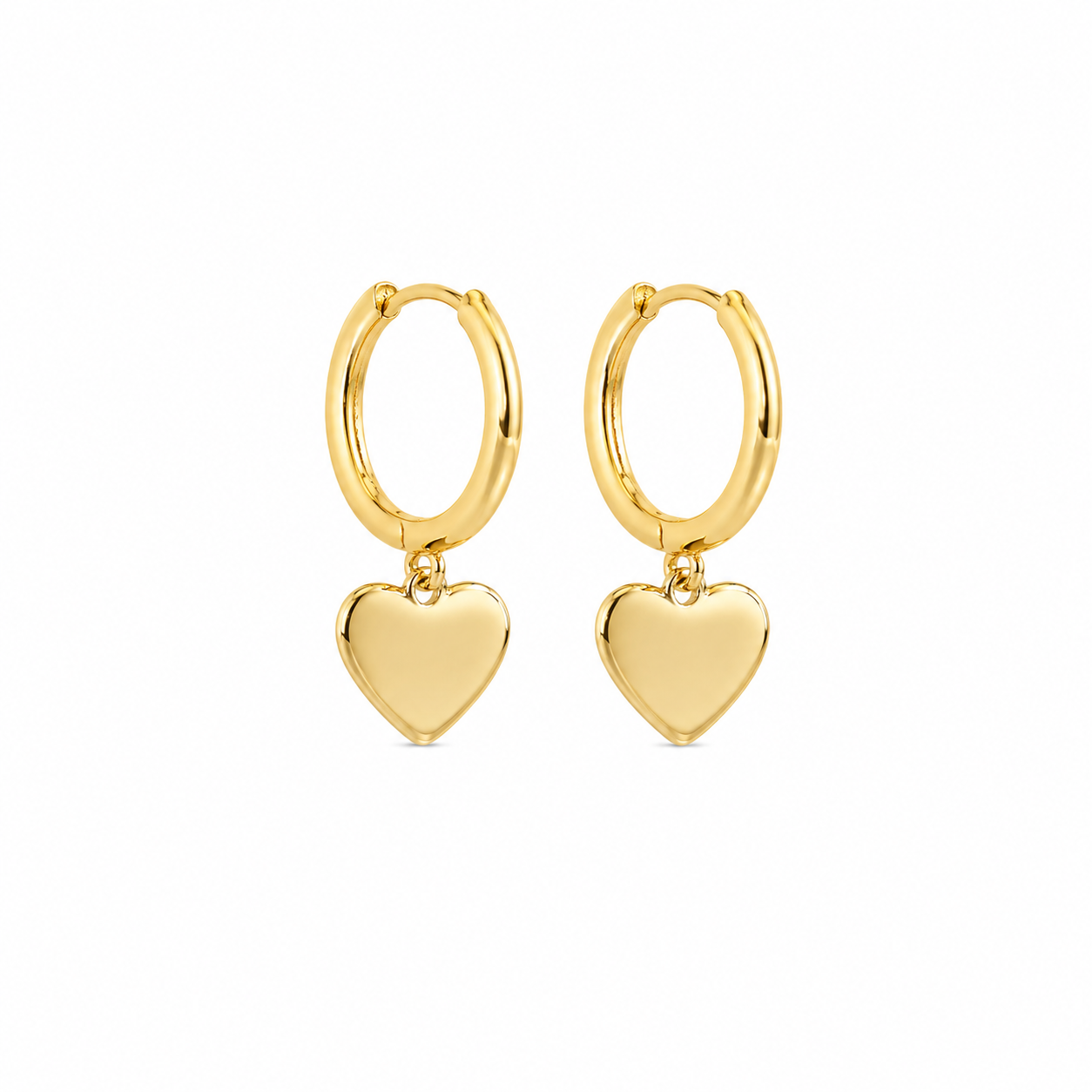 Heart Hoops Earrings