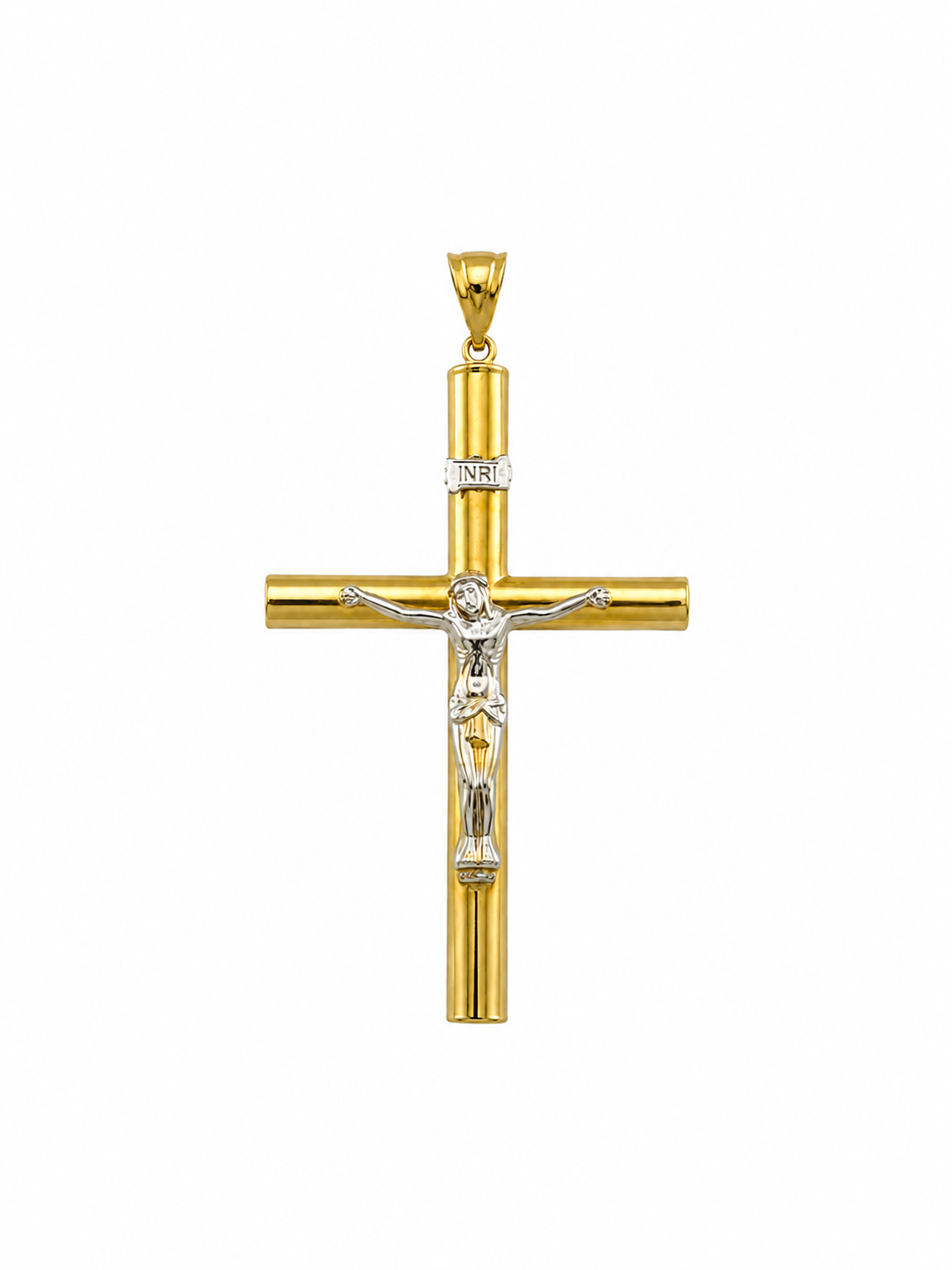 Bicolor Cross Pendant