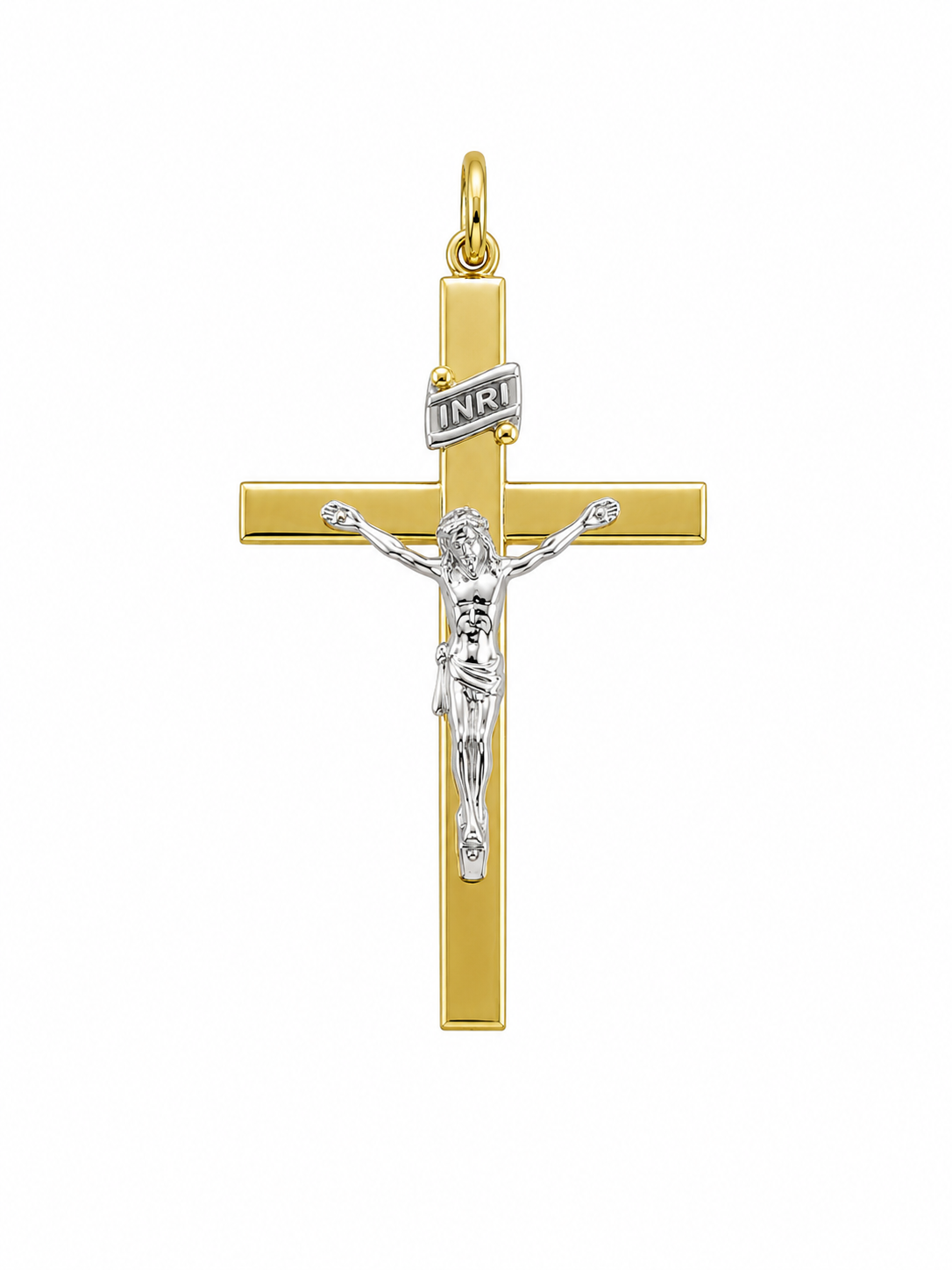 Bicolor Cross Pendant