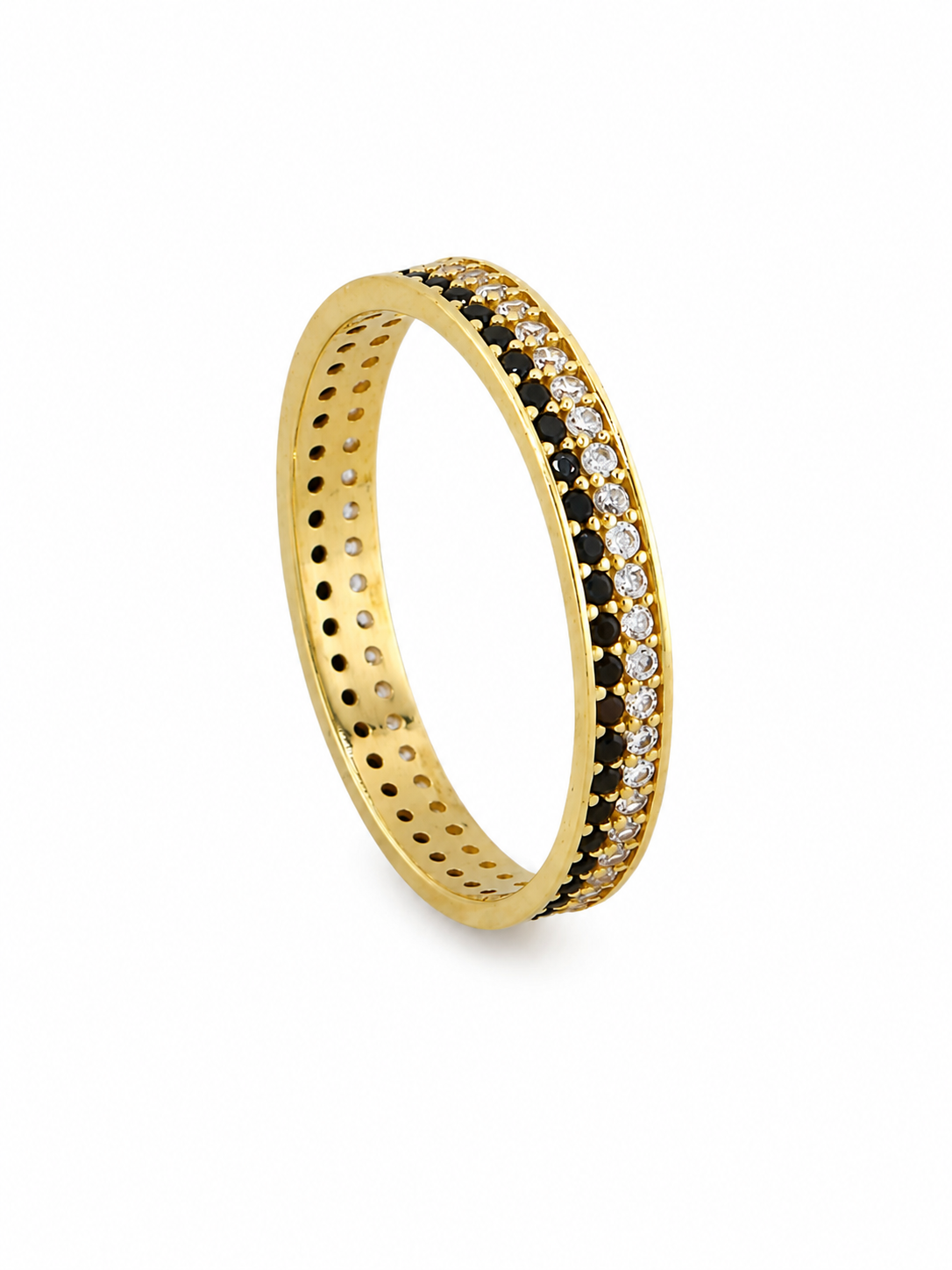 Black & White Zirconia Band