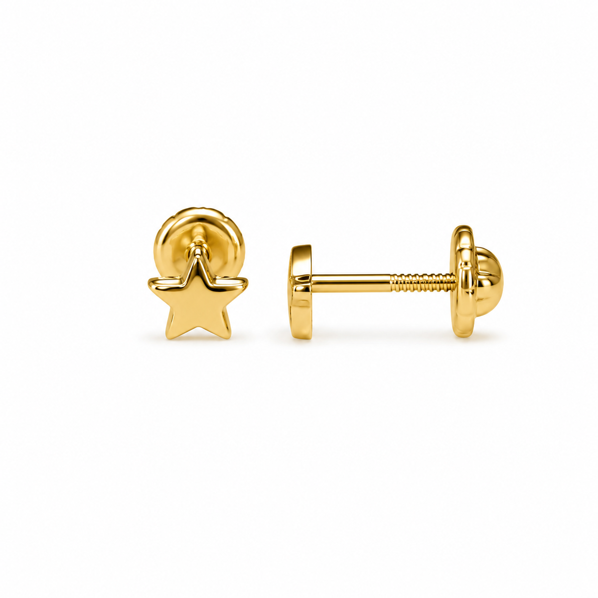 Star & Moon Stud Earrings