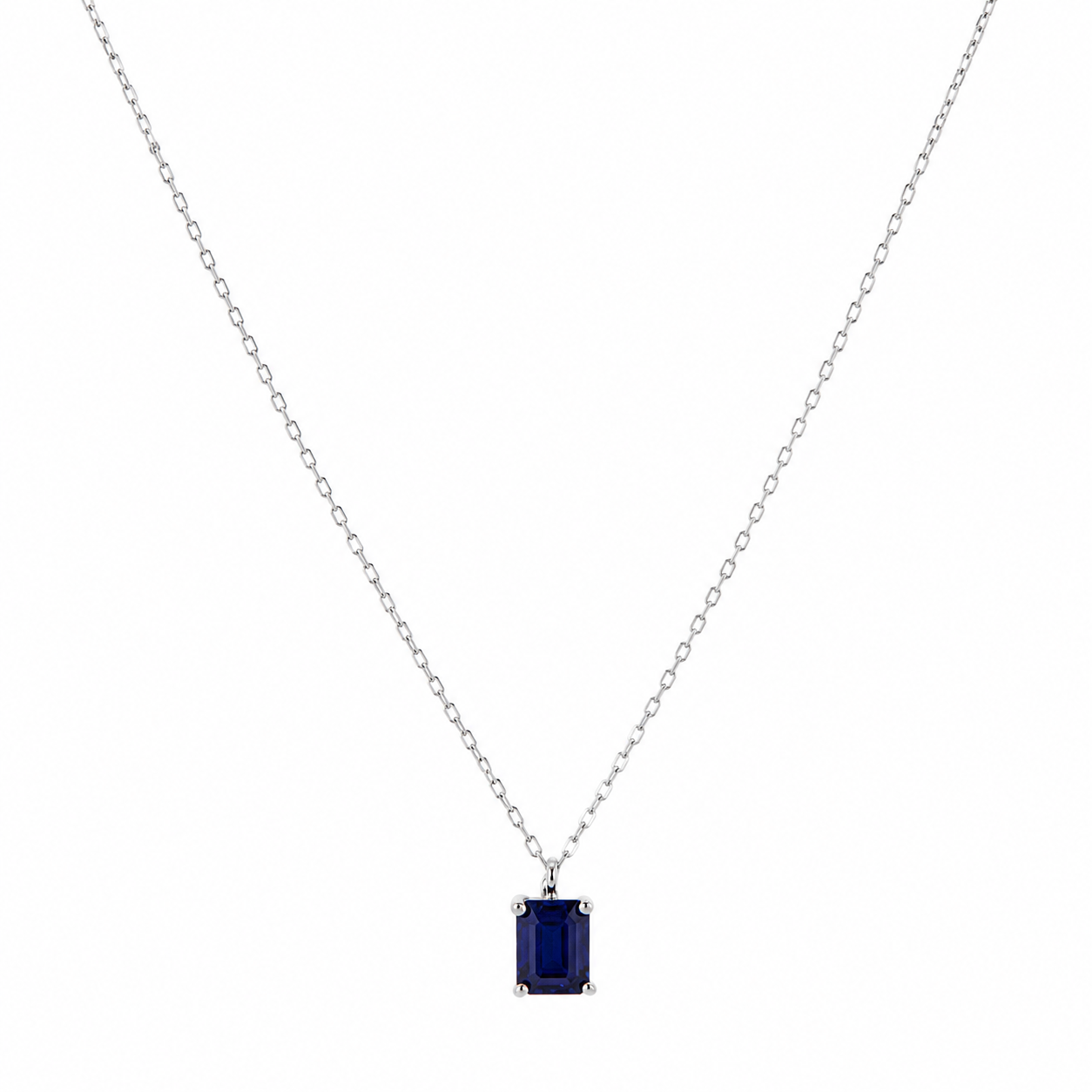 Genuine Sapphire Stone Necklace