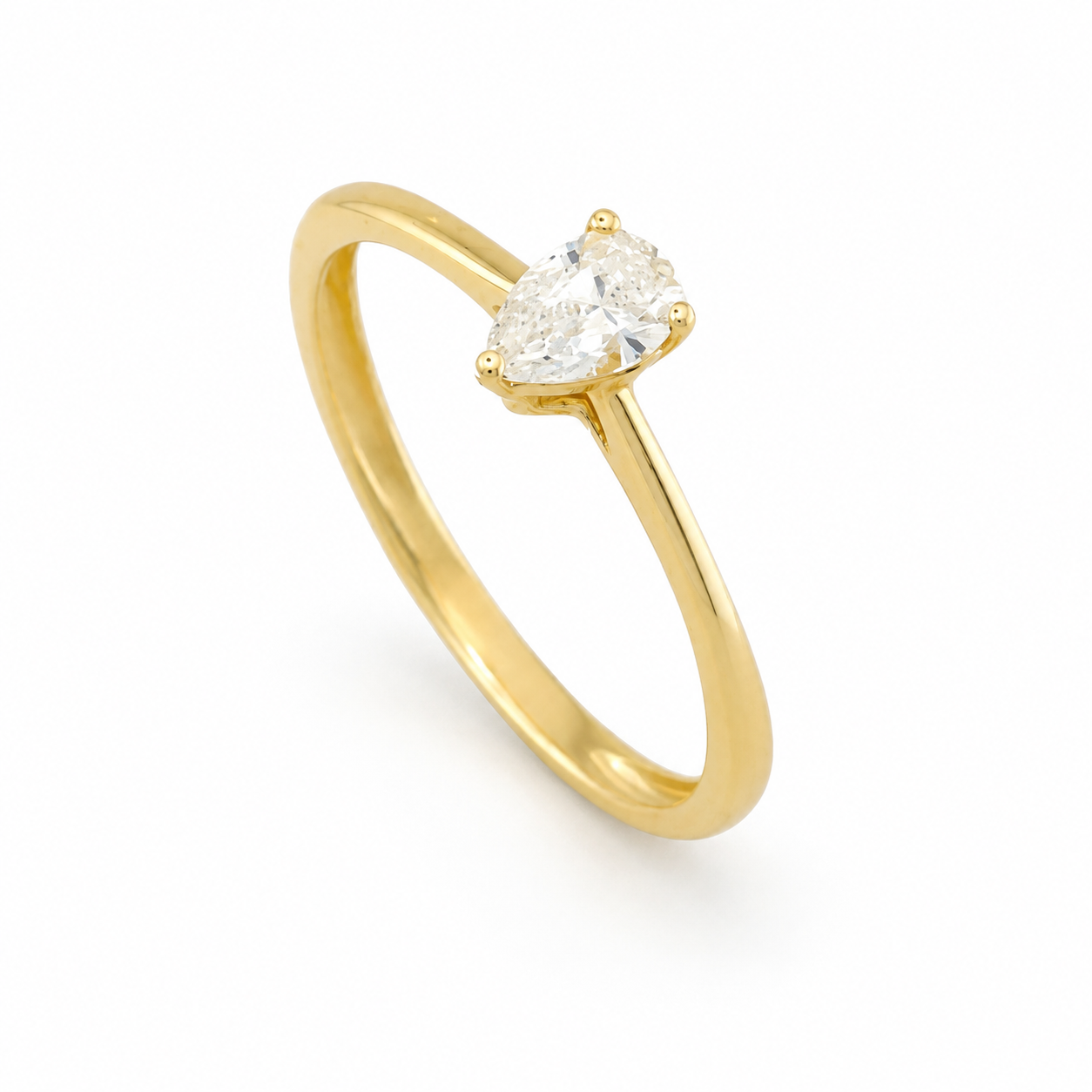 Pear Cut Diamond Engagement Ring