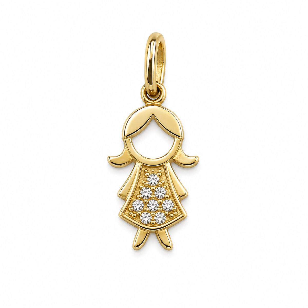 Diamond Little Girl Pendant