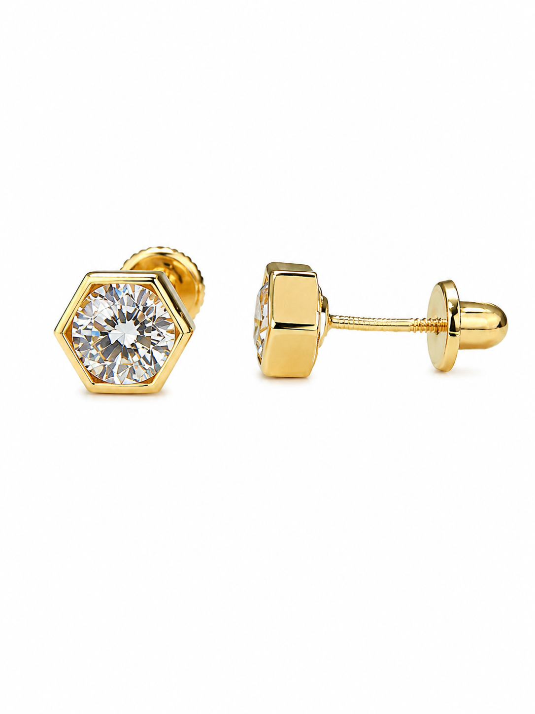 Pendiente Cuadrado con Zirconia