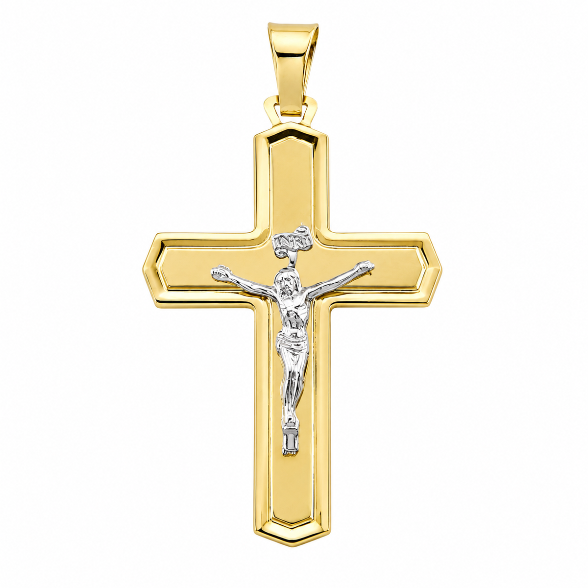 Bicolor Cross Pendant