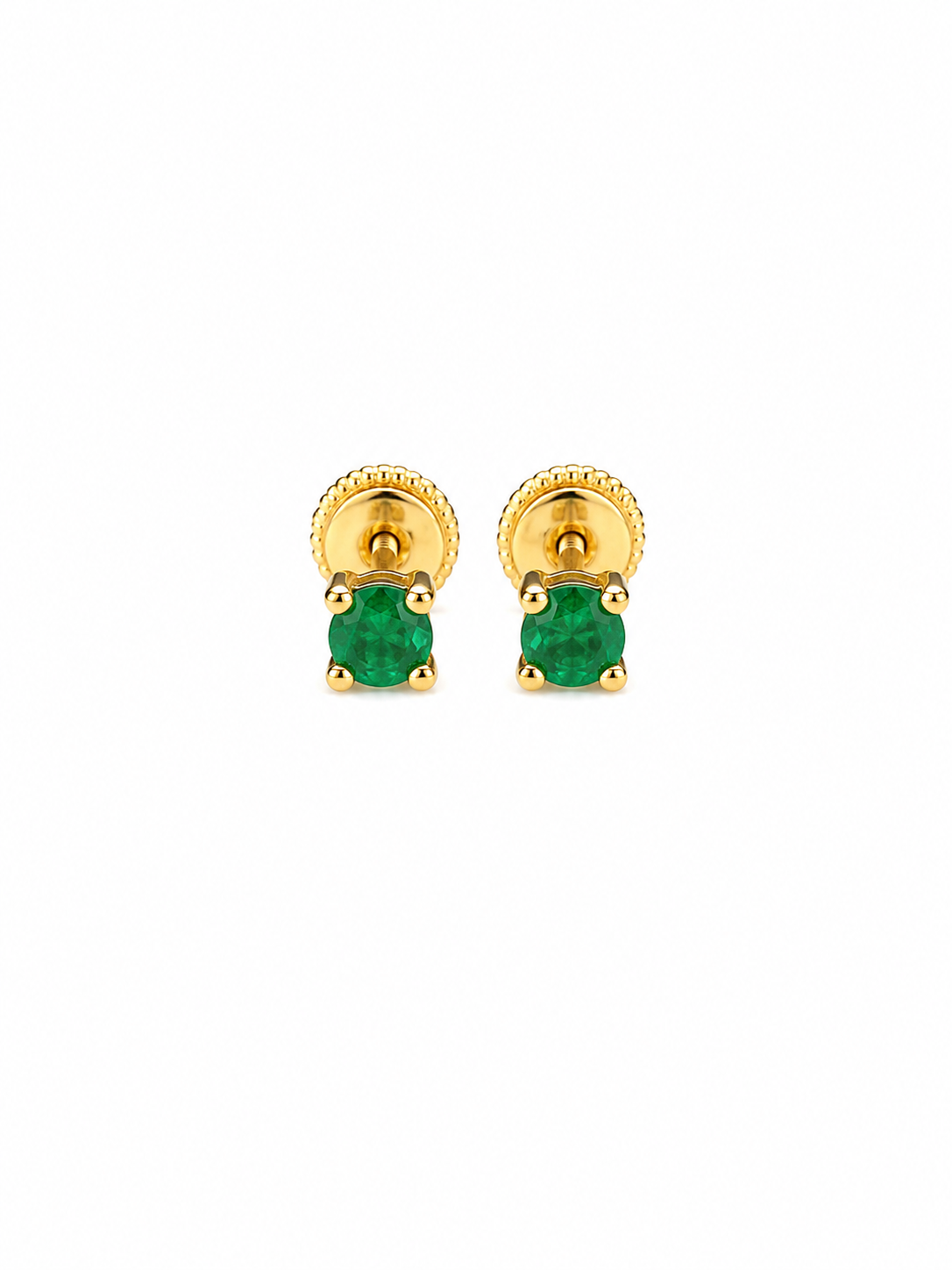Emerald Stud Earrings