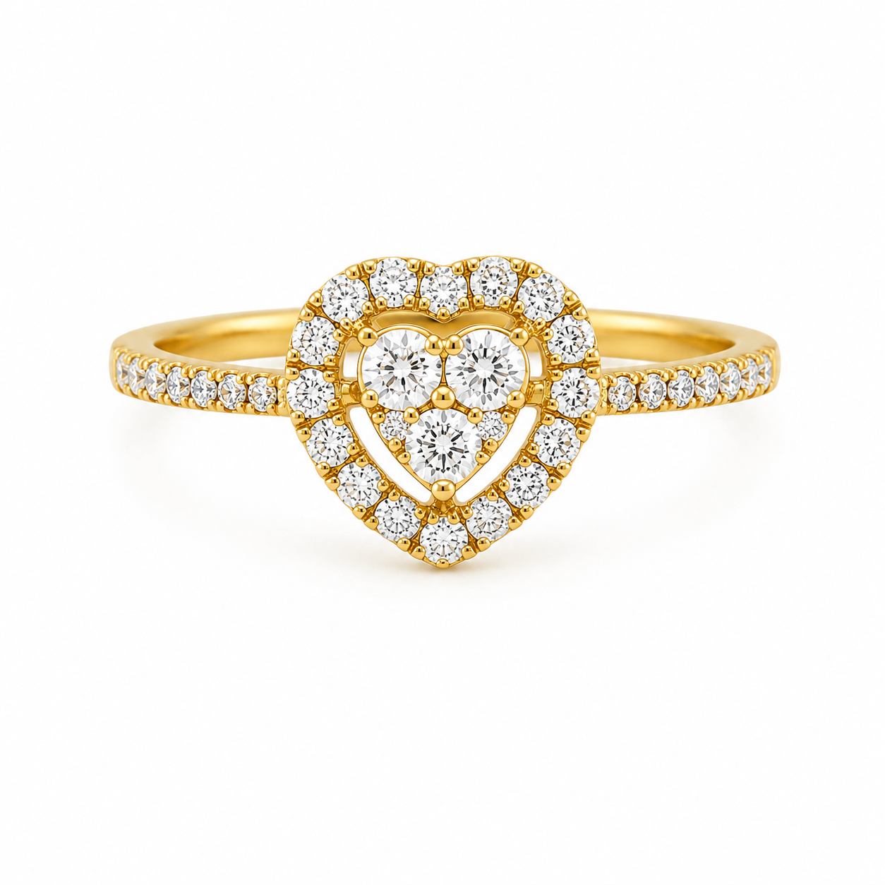 Engagement Heart Diamond Ring
