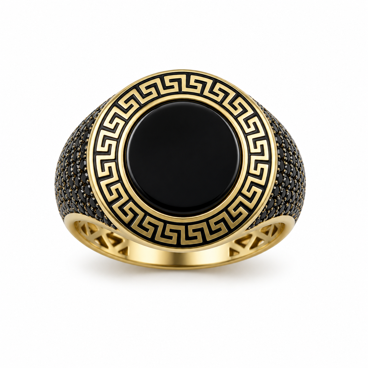 Black Zirconia Men Ring