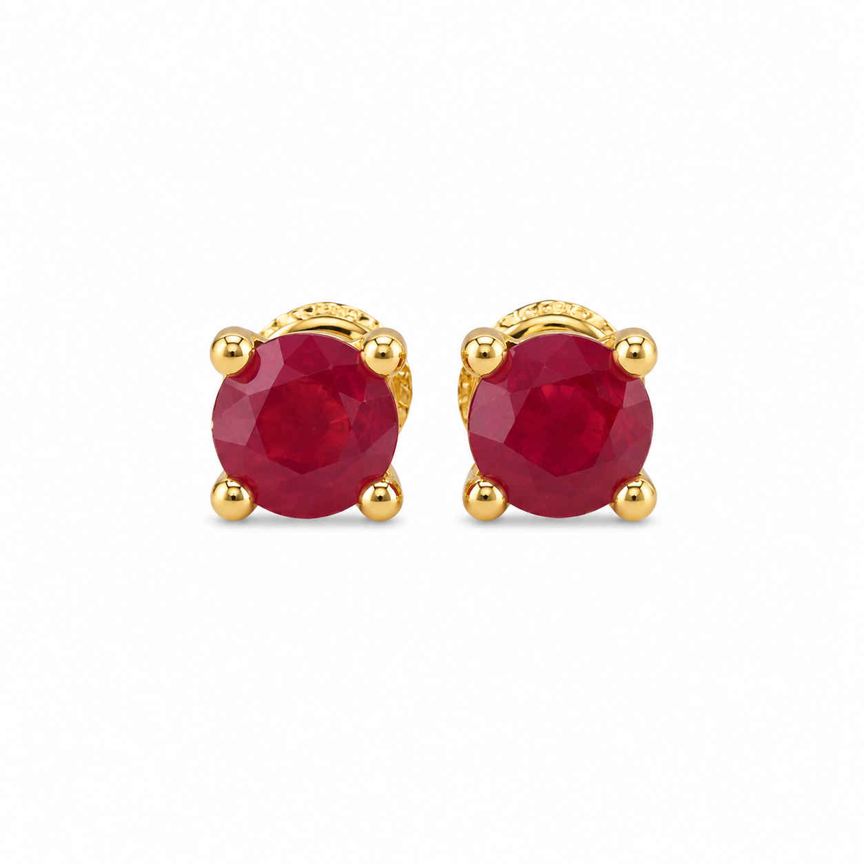 Ruby Stud Earrings