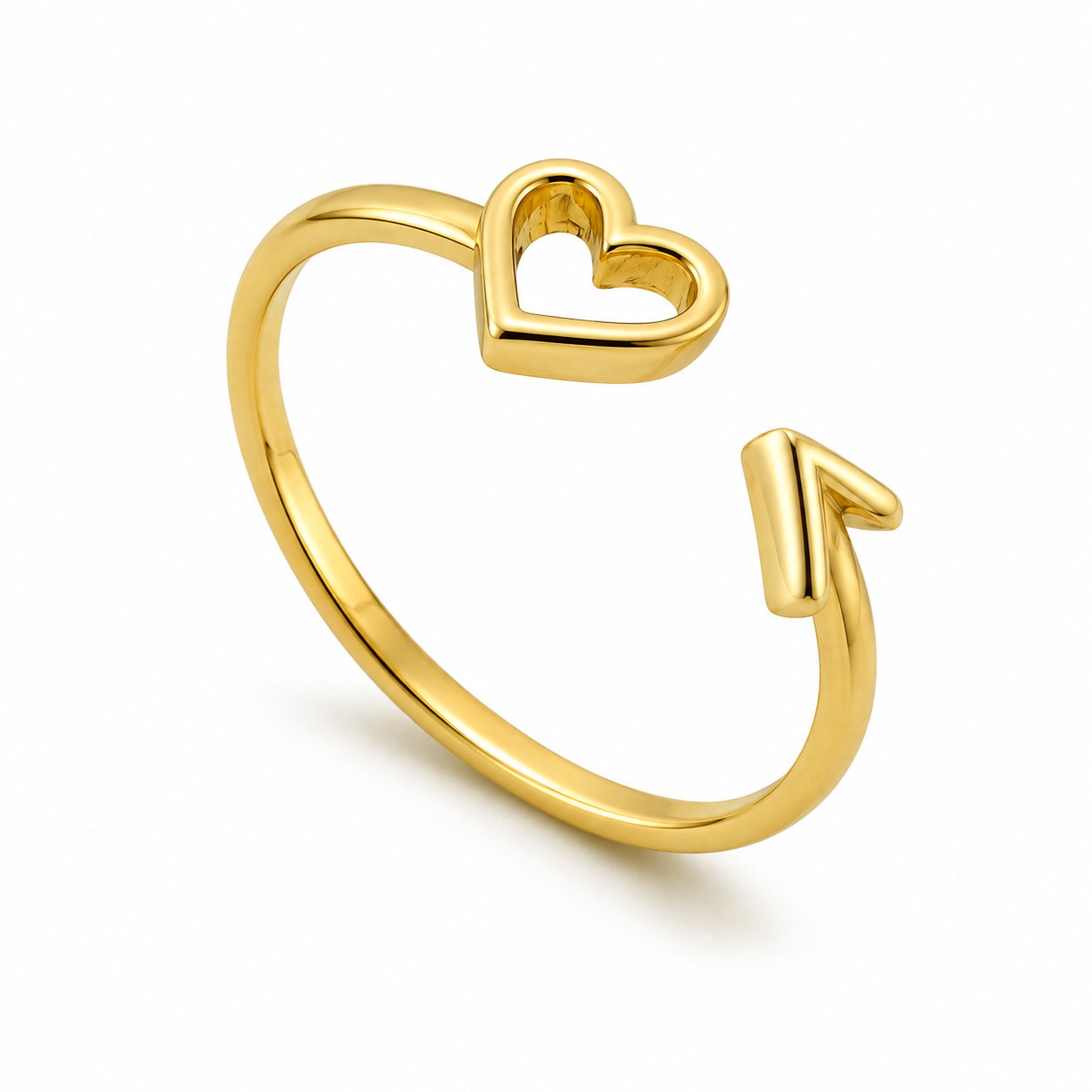 Heart Arrow Ring