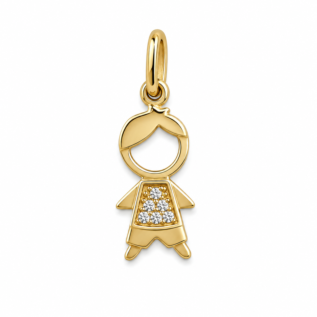 Diamond Little Boy Pendant