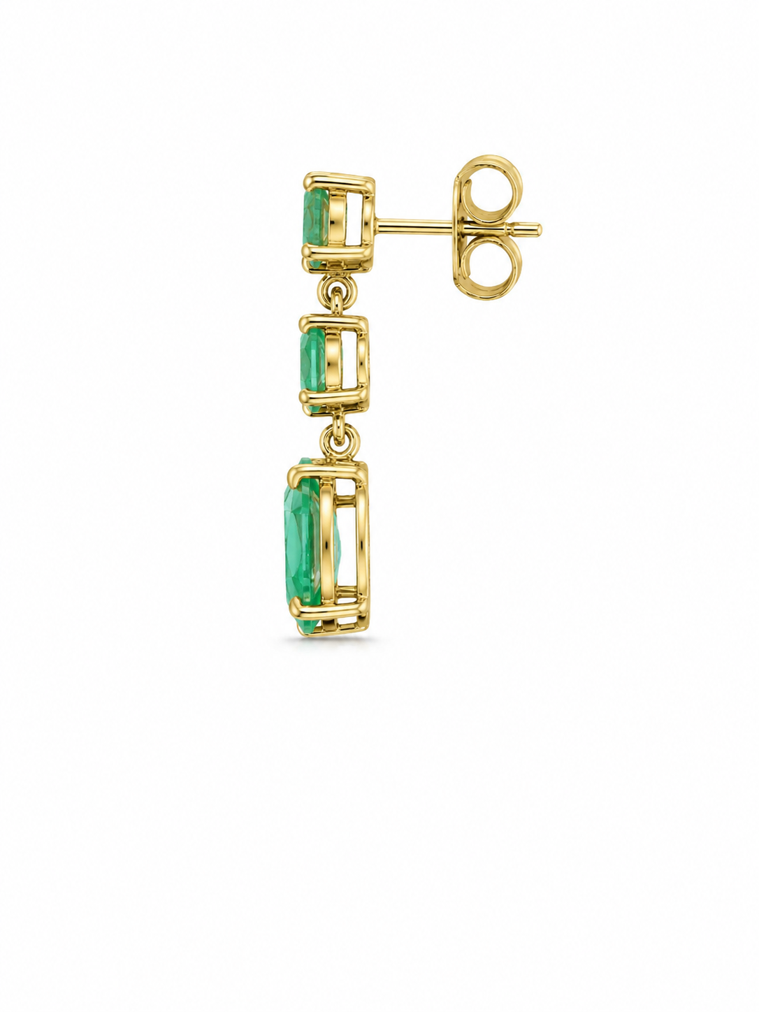 Emerald Stud Earrings