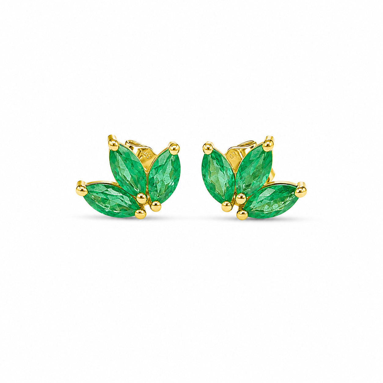 Emerald Stud Earrings