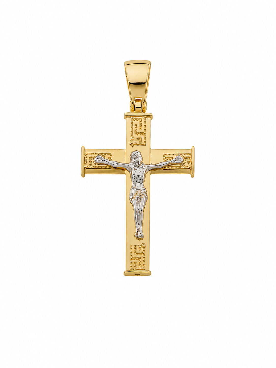 Bicolor Cross Pendant