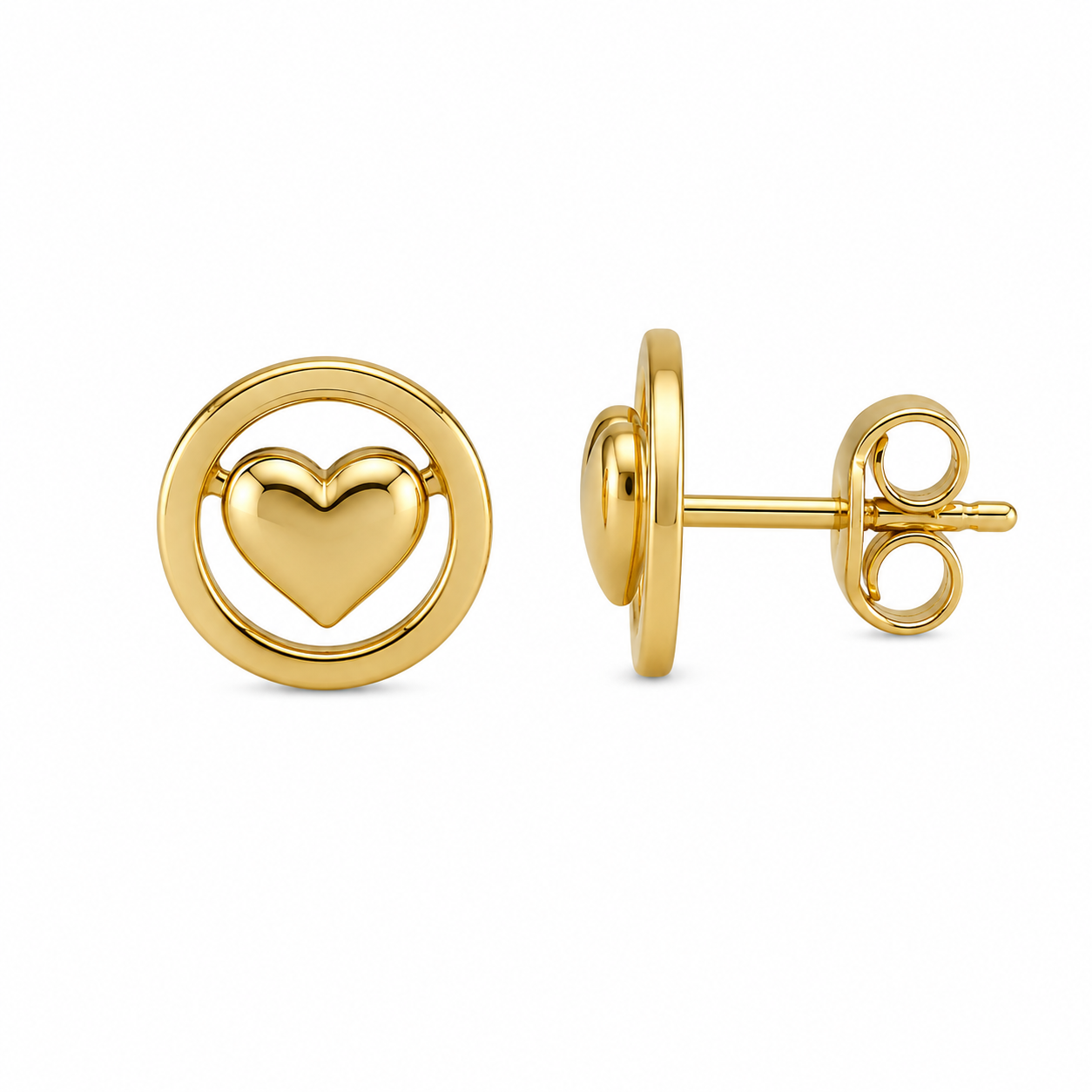 Heart Stud Earrings