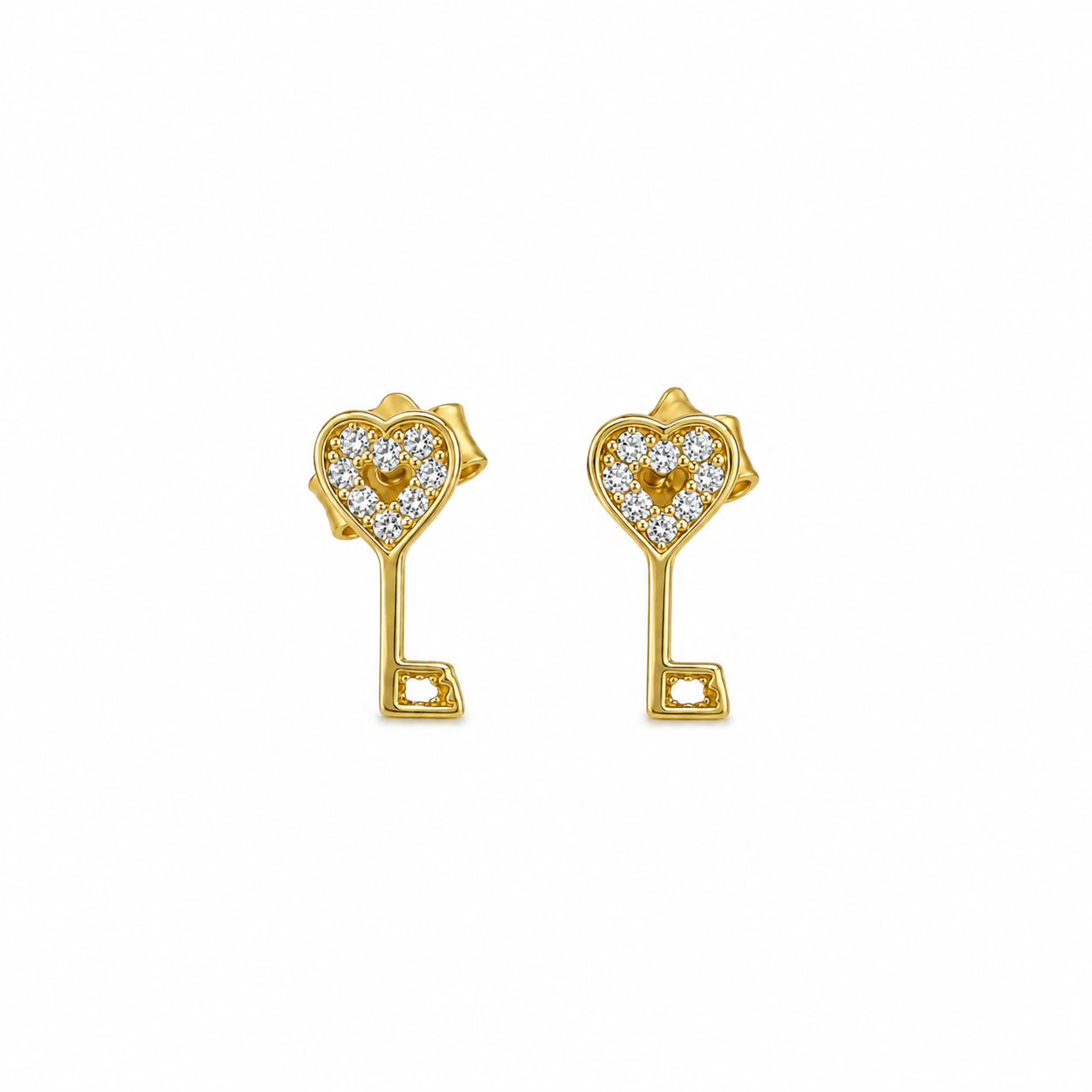 Key Figure Stud Earrings