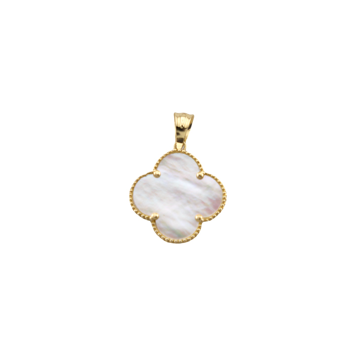 White Trevol Pendant