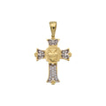 Fancy Heart Cross Pendant