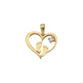 Feet & Heart Pendant