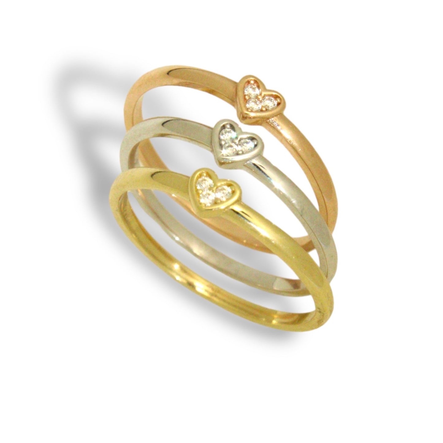 Three Colors Gold Ring