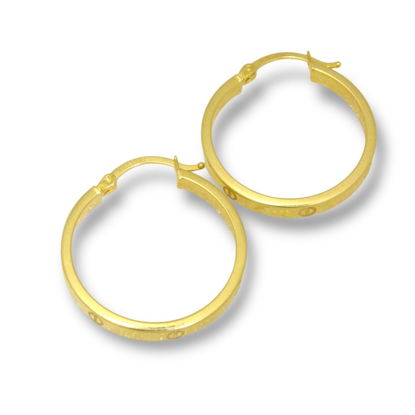 Fancy G Hoops Earrings