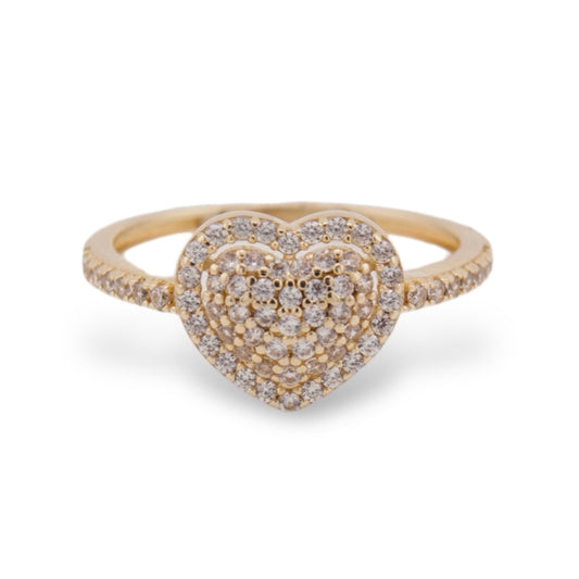 Fancy Heart  Zirconia Ring