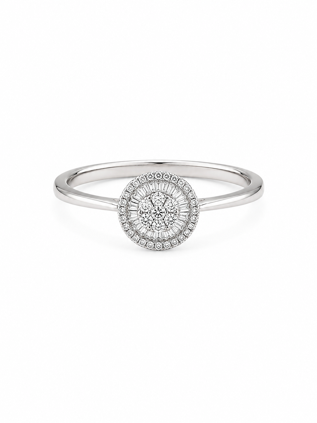 Round Halo Diamond Ring