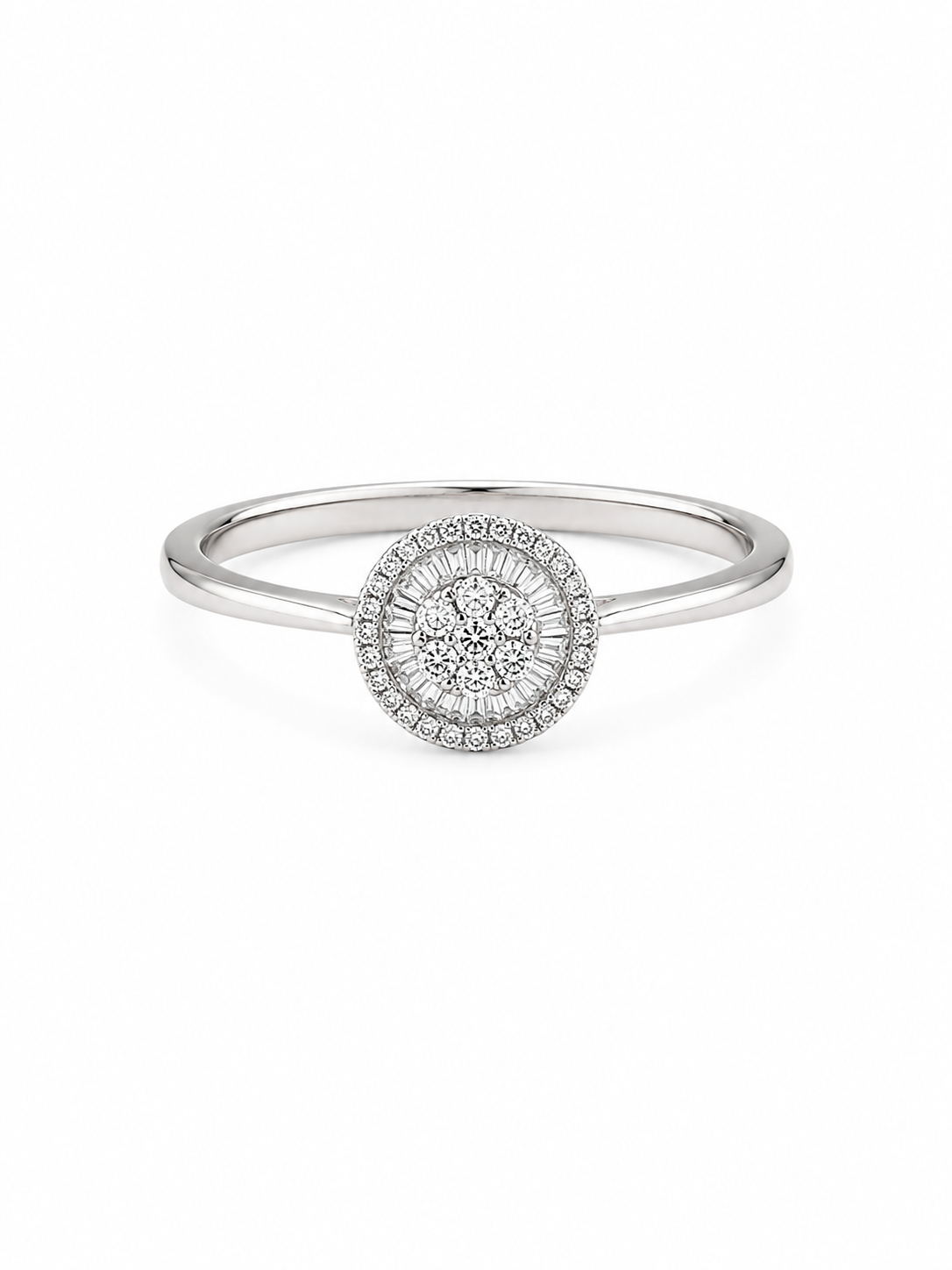 Round Halo Diamond Ring