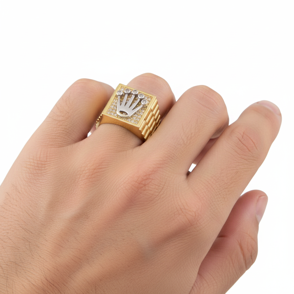 Bicolor Crown Ring