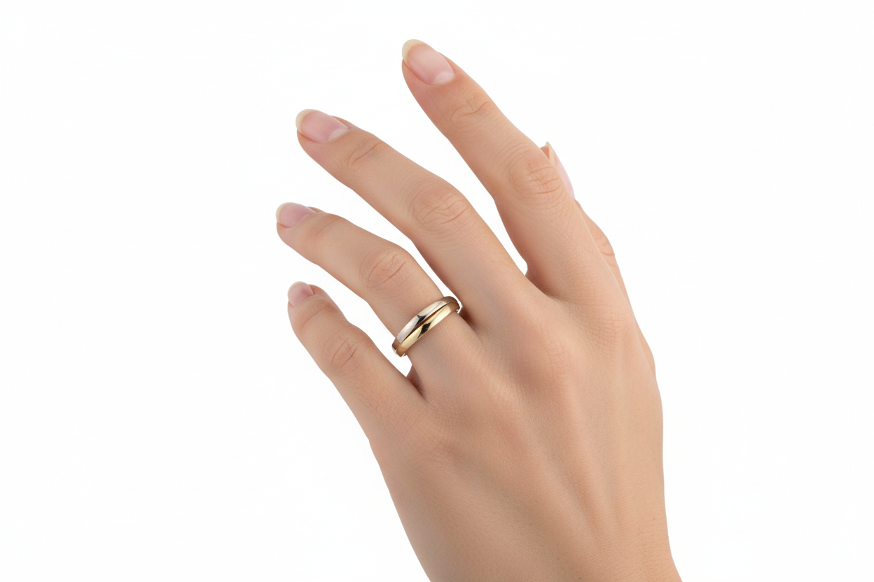 Bicolor Wedding Band