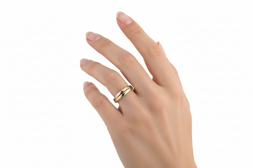 Bicolor Wedding Band