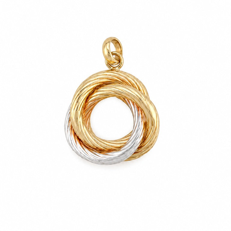 Twisted Bicolor Pendant