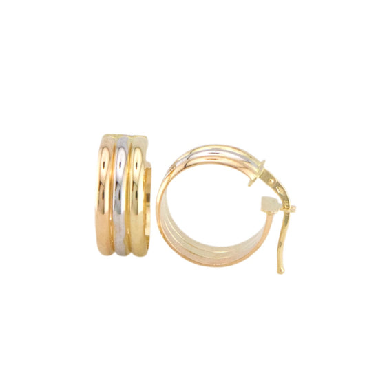 Three Colors Hoops Earrings