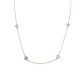 Small White Trevol Necklace