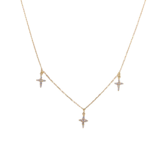Three Cross Necklace