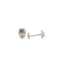 Diamond Heart Stud Earrings