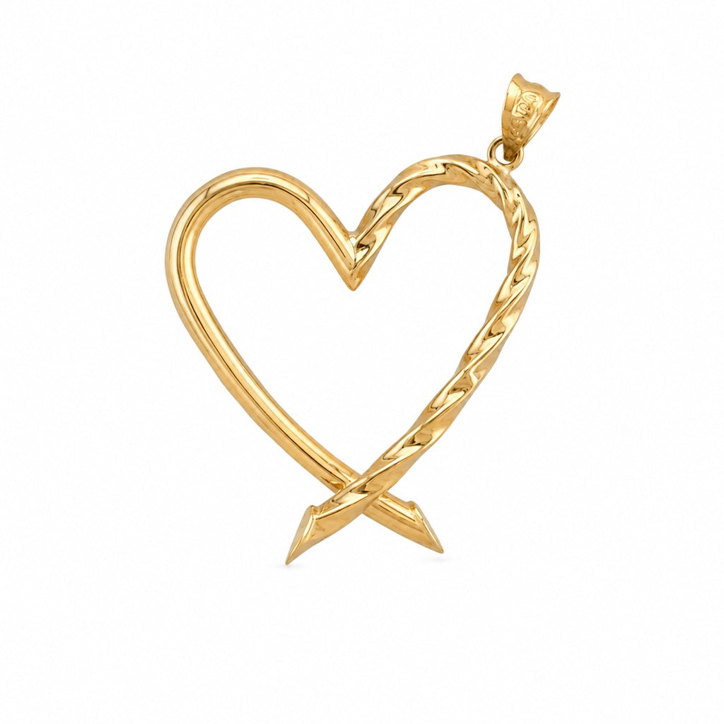 Fancy Twisted Heart Pendant