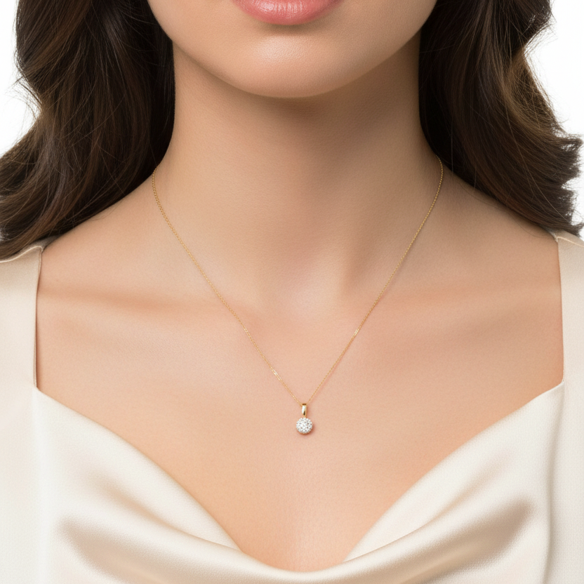 White Ball Necklace