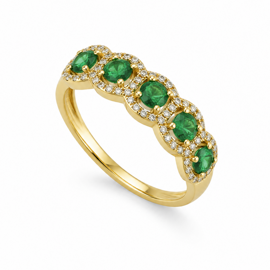 Emerald & Diamond Ring