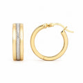 Bicolor Hoops Earrings