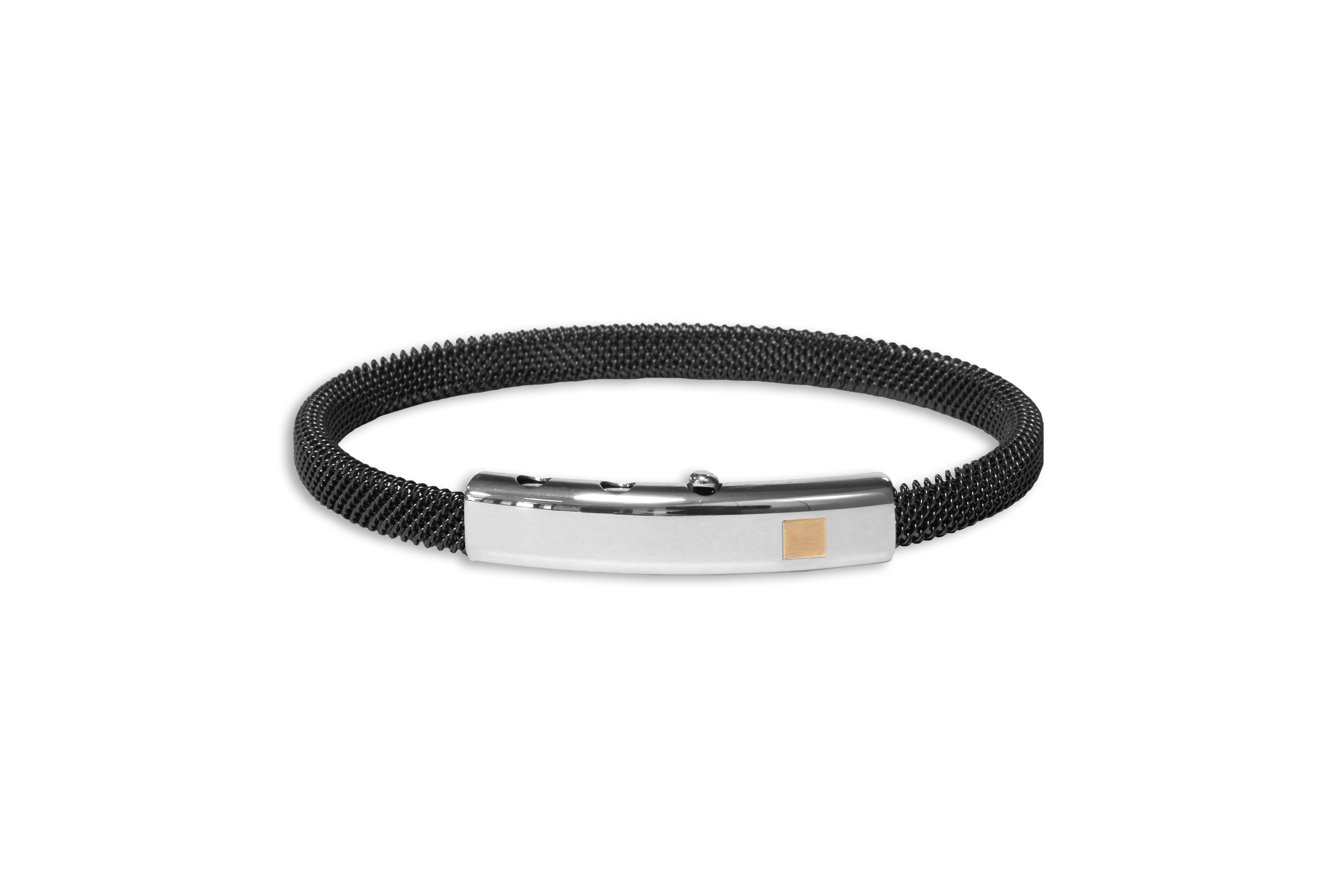 Stainless Steel & Gold Bracelet
