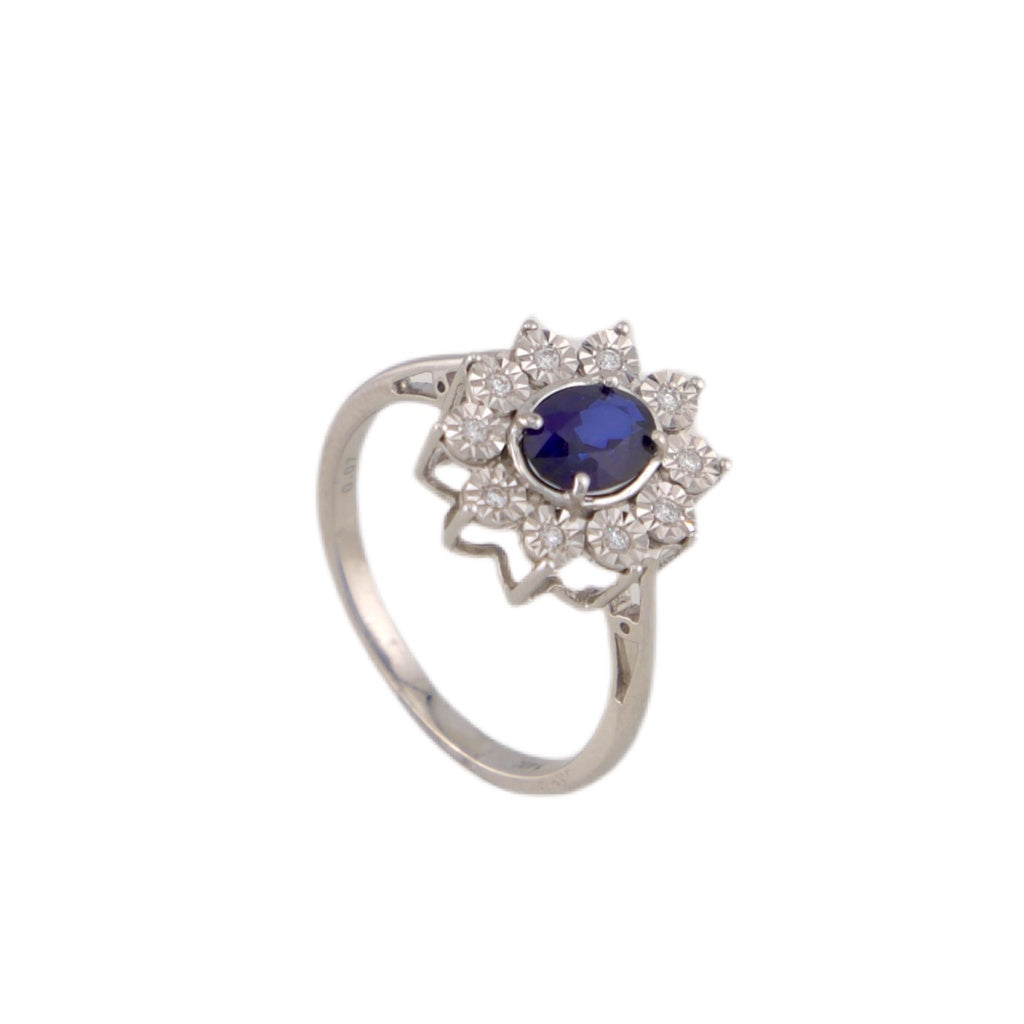 Diamond & Sapphire Ring