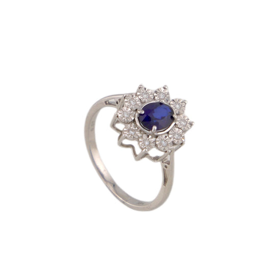 Diamond & Sapphire Ring
