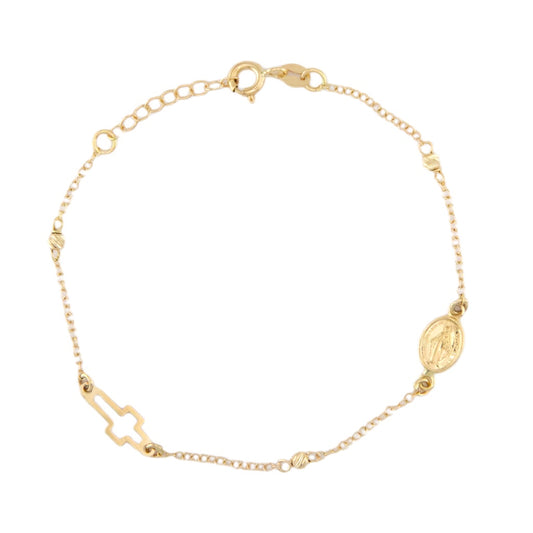 Cross & Virgin Bracelet