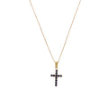 Sapphire Cross Necklace
