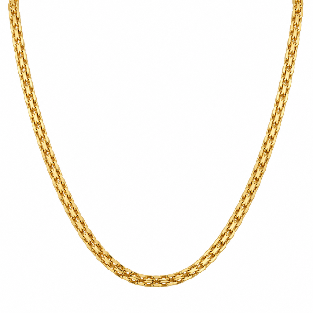 Solid Bismark Link Chain 18K