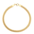 Cuban Link Bracelet 18K Italian Gold Size 7.5in x 4.6mm Weight 2.4G